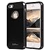 iphone 5s Case, iphone 5 Case,iPhone SE TPU + Pc Dual Layer Hybrid Fashion Shockproof Soft Hard Defender Case Cover for Apple iphone 5/5s (Black-Black)
