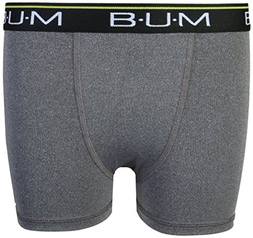 B.U.M. Equipment Boys\' Performance Active Compression Underwear Boxer Briefs (6 Pack) (Orange/Charcoal/Lime, Large/12-14)' - Thumbnail 3
