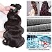 Brazilian Body Wave Bundles With Closure 100% Unprocessed Virgin Human Hair 3 Bundles With Lace Closure 16 18 20+14 Natural Color