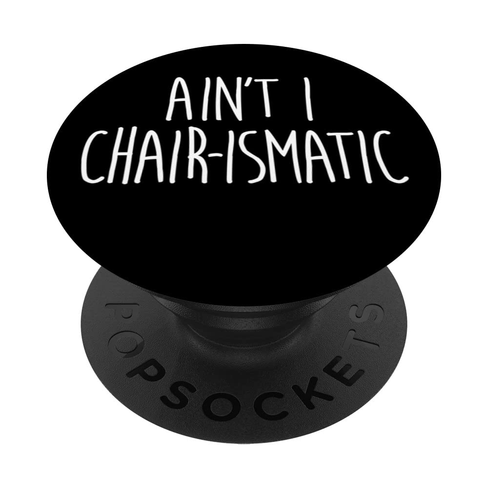 Wheelchair Disability - Pun Wheelchair User - Paraplegic PopSockets Swappable PopGrip