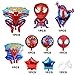10Pcs Superhero Spiderman Foil Balloons for Children's Birthday Party Supplies Decorations
