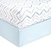 Tadpoles 2 Piece Microfiber Crib Fitted Sheets, Chevron