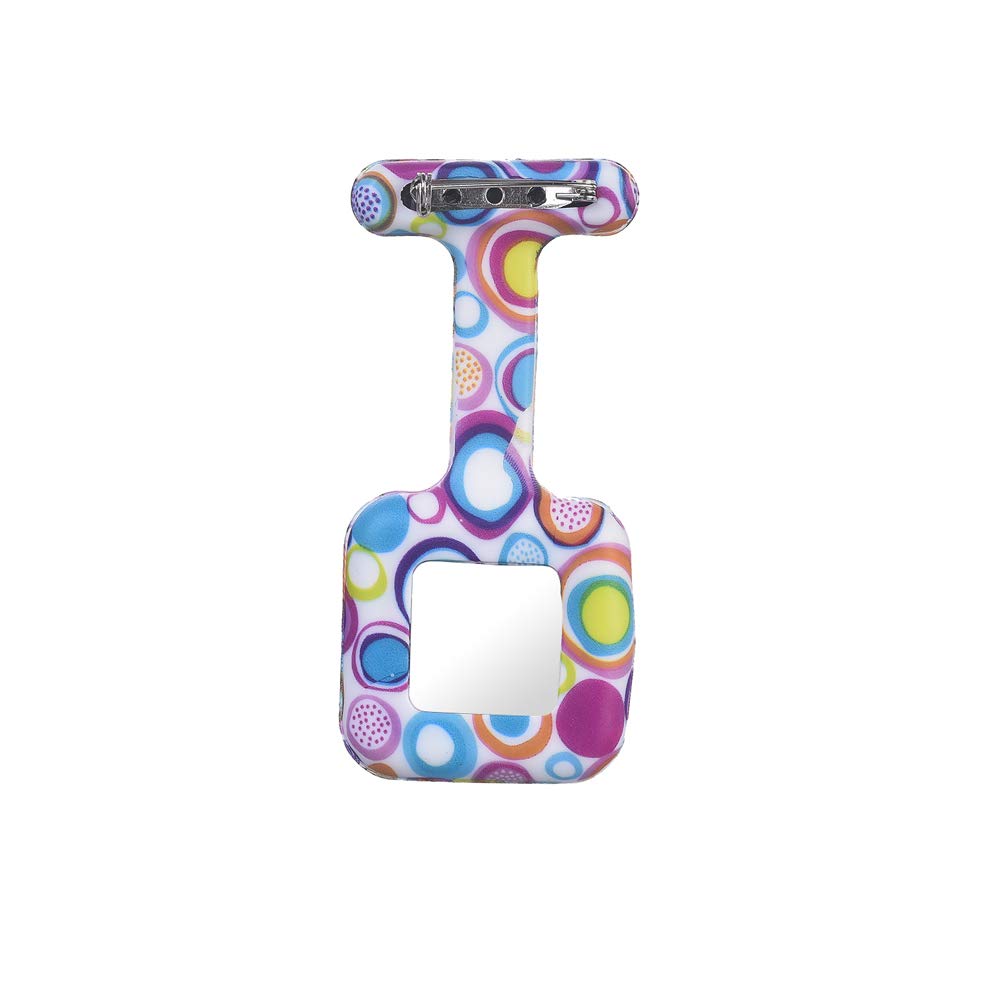 Weicam Square Silicone Nurse Doctor Wholesale Pin-on Brooch Watch Pocket Watches