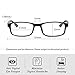 Cyxus Blue Light Fliter Glasses Frame for Men and Women, Anti Eyestrain Lens TR90 Computer Eyeglasses(Matte Black)