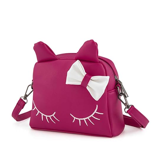 FENICAL Crossbody Bags Cartoon Cat Backpack Cute Clutch Purse for Kids Girls
