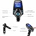 Bluetooth FM Transmitter Wireless in-Car Radio Transmitter Kit with Dual USB Car Chargers and 1.44 Inch Display