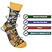 FUNATIC I Like Big Bucks And I Cannot Lie Socks for Men and Women Hunters | Deer Hunting Gift Idea with Funny Saying | Stag Rack Novelty Present | Camouflage Pattern Trophy Hunt Lover Outdoorsman Gear
