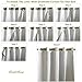 DriftAway Thermal Insulated Blackout Curtain Liner 2 Panels Each Liner Size 50 Inch by 80 Inch Rings Included