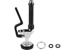 KWODE Pre-Rinse Spray Valve Replacement Head with Handle Grip Assembly for Commercial Kitchen Faucet 1.42 GPM High Pressure C