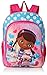 Disney Girls' Doc McStuffins Backpack, Light Blue/Pink, 16