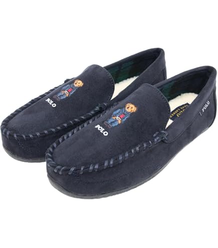 NIB-Polo Ralph Lauren American Flag Polo Bear Declan Loafers/Slippers-Black-10 Amazon.com | Polo Ralph Lauren Men main image 3