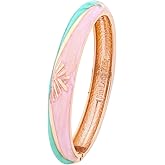 UJOY Vintage Bracelet Colorful Cloisonne Women Hinged Bangles Enameled Bracelets Jewelry Gifts 55A44
