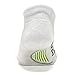 Feetures! Men's Elite Merino+ Cushion No Show Tab, Silver + black, xl