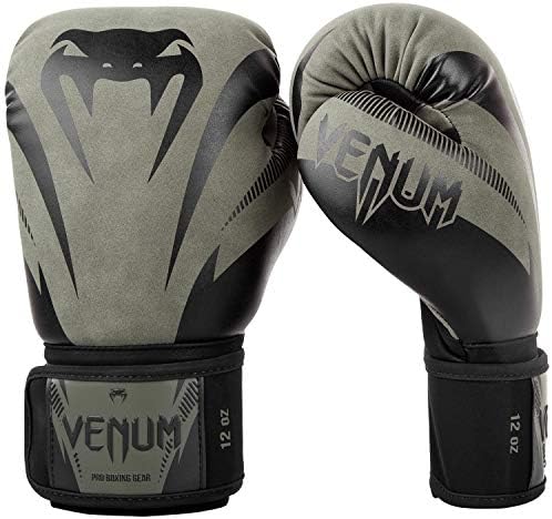 Venum Impact Boxing Gloves Khaki Black Boxing Kickboxing Training Muay Thai