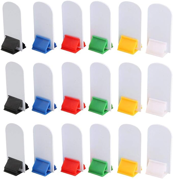 36 Pieces Game Card Stands MultiColor with 36 Pieces Blank Board Game