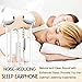 Ururtm Sleeping Headphones Earphones, Soft Comfortable Silicone Noise Isolating Earbuds with Mic Earplugs for Nighttime, Insomnia, Travel, Sport, Meditation & Relaxation (White)