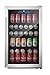 KALAMERA KRC-123WB 4.3 Cu.ft 30 Bottle Wine Cooler Free-Standing Single Zone, 150 can, Black, 120 Liters
