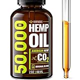 Hemp Oil Extract for Pain, Anxiety & Stress Relief - 1000mg - Double Advantage - Grown & Made in USA - Anti-Inflammatory and Joint Support - 100% Natural Hemp Drops - Helps with Sleep, Skin & Hair 
