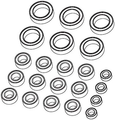 Carson 500405357 X10EB Ball Bearing Set, Model Building Accessories, Silver