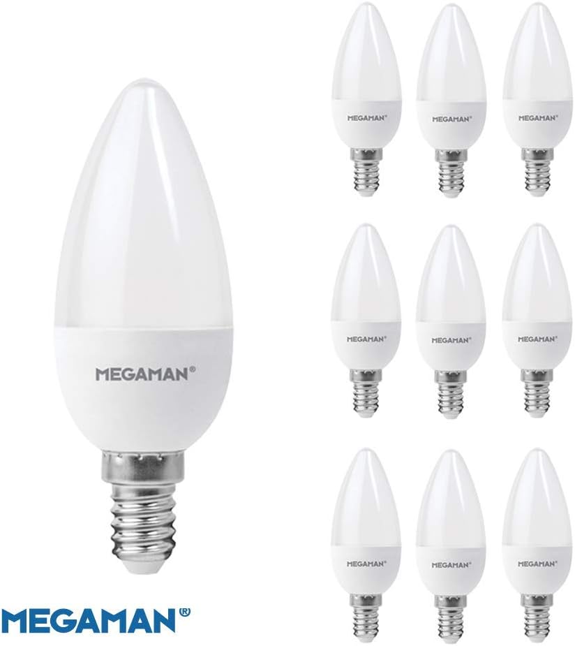 Pack of 10 x Megaman 143350 LED Candle Light Bulbs Opal E14 SES 4000K Cool White - 5.5 W, 10 Count (Pack of 1) - Image 4