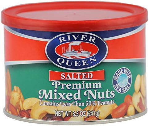 River Queen Salted Premium Mixed Nuts, 8 Ounce