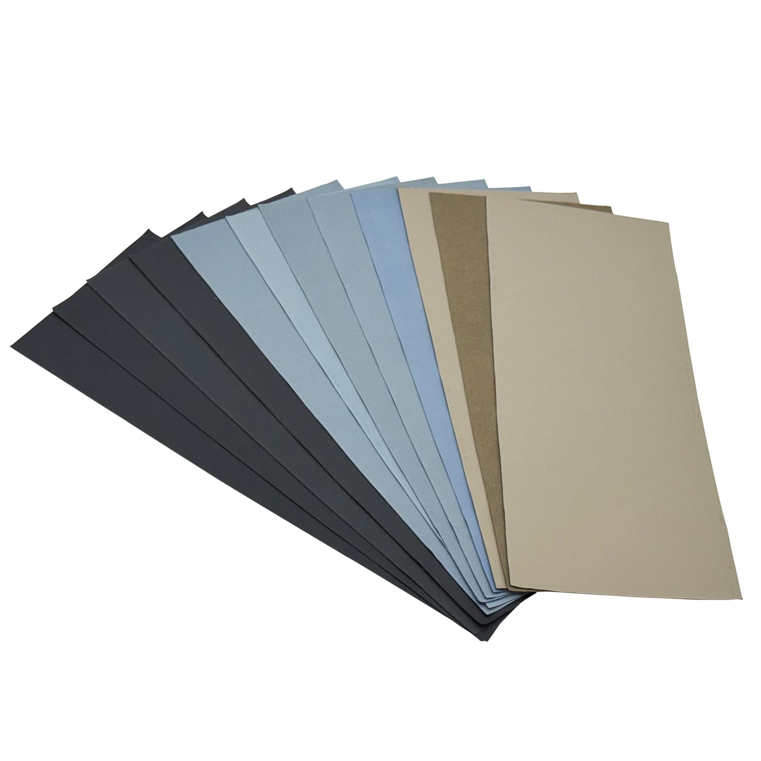 Photo 1 of 24PCS Ultra-Fine Sand Paper 1000 to 20000 Grit,9 x 3.6 Inch Premium Wet Dry Sandpaper 12 Grits Assorted for Wood Metal or Auto Sanding