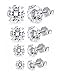 FUNRUN JEWELRY 4 Pairs Sterling Silver Stud Earrings for Women Men CZ Earring Piercing Hypoallergenic (A:4 pairs cubic zirconia)