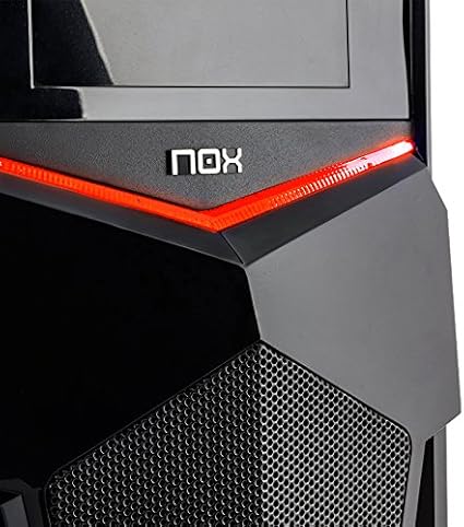 Nox PAX - NXPAX - Caja PC, ATX, USB 3.0, Color Negro Rojo: Nox: Amazon.es: Informática
