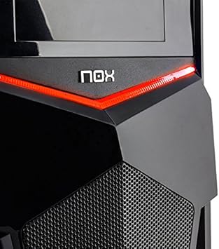 Nox PAX - NXPAX - Caja PC, ATX, USB 3.0, Color Negro Rojo: Nox: Amazon.es: Informática