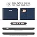TUCCH Wallet Case for iPhone SE 2022/SE2, iPhone 8/7, PU Leather Credit Card Holder [TPU Interior Protective Case] Stand Folio Flip Cover Compatible with iPhone SE 3/SE 2/8/7, Dark Blue
