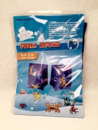 Kids Inflatable Arm Bands Floats Floaties Flotation Sleeves - Child Ages 3+