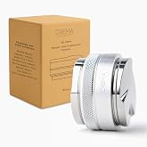 CREMA 53.3mm Tamper &amp; Distributor for Breville, Silver