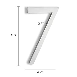 8 Inch House Numbers for Outside modern, Address