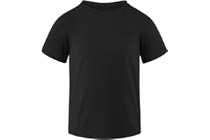 Auranso Boys Rash Guard Short Sleeve Boys Swim Shirt UPF 50+ Quick Dry Shirt for Girls