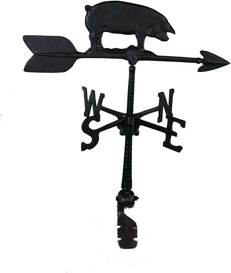Weathervanes - Montague Metal Products 24-Inch Weathervane with Pig Ornament