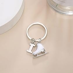 LIKGREAT Ice Skate Keychain Figure Skating