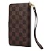 iPhone 6 Plus Case, iPhone 6 Plus Checkered Case, GX-LV iPhone 6 Plus Multi-functional Wallet Case, Luxury Deluxe Design Business style Classic Plaid Check Ultra-large Capacity Detachable Wristlet Wrist Strap Leather Flip Purse Wallet Case Cover with ID Holder / Credit Card Slot / Inner Pocket For Apple iPhone 6 Plus 5.5-inch With Free 1 GX-LV Screen Protector and 1 Stylus Pen - GX-LV® Retail Packaging (Brown-Check)