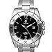 Men's Wrist Watch - COMIO Business Stainless Steel Waterproof Quartz Watches - Black