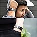SWEES Metal Bands Compatible Fitbit Charge 2, Stainless Steel Metal Magnetic Replacement Wristband Small & Large (5.5