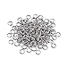 Pandahall 10g/160pcs Double Loops Round Split Jump Rings Wire Connector for Keychains Charm 304 Stainless Steel Color 5x1.2mm