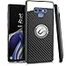 MICROSEVEN Compatible with Samsung Galaxy Note 9 Case, [Carbon Fiber Finish] [Light Thin Cover] [Non Slip] [Bulit-in Metal Plate Works with a Magnet Mount] Case for Note 9