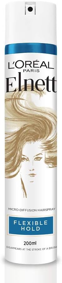 L'Oreal Paris Elnett Flexible Hold Hairspray 200ml Shine No Stickiness