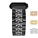 For Apple Watch Rhinestones Bands ([42mm Metal Rhinestones Bands] Black, Wrist Size 3.5