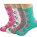 lucky ben 4pair-pack Marijuana Weed Leaf Printed Cotton High Socks, Mix Colors, fit for shoe size 7-11