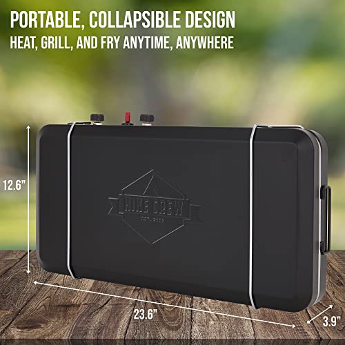 Hike Crew 2in1 Gas Camping Stove Portable Propane Grill/Stove