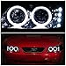 Ford Mustang SN-95 Dual Halo Projector+LED Headlight (Smoke Lens Amber Reflector)