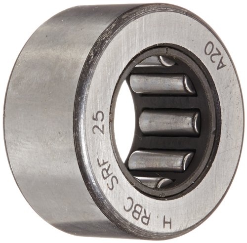 RBC Cam Follower SRF25 1.250" OD x 0.6250" ID, Unsealed Caged Roller Follower