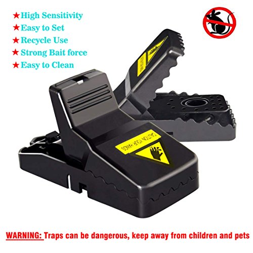 Highlight 6 Pack-Pest Control Mouse/Rat Traps,100% Kill Results, Safe & Sanitary Rodent Killer with Bait Cup - Thumbnail 2