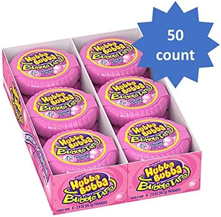 Hubba Bubba Bubble Gum Original Bubble Gum, 2 Ounce (Pack of 50) (Pack of 50)