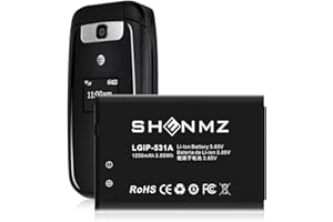 Battery for LGIP-531A, Upgraded 1250mAh Li-ion Replacement Battery for LGIP-531A SBPL0090501 / SBPL0090503 UN160, UN170, UN20